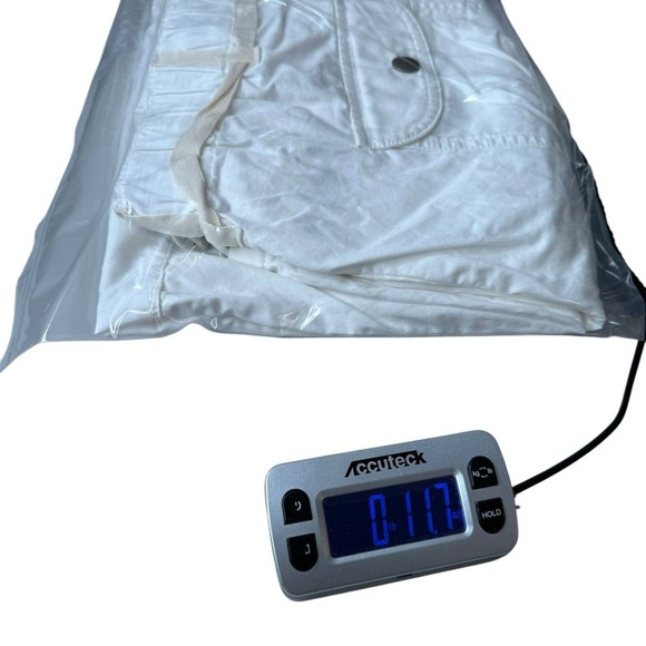 Pants Anthropologie Pilcro 100% Cotton Parachute‎ White Pull On XSmall - Picture 10 of 10